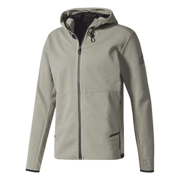 New! ADIDAS Climaheat Men's Hooded Workout Jacket Color Trace Cargo Size XL - Picture 5 of 6
